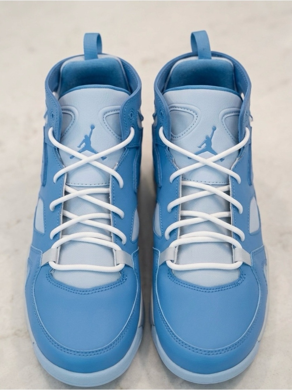 Jordan Kids' High-Top Sneakers in University Blue and White